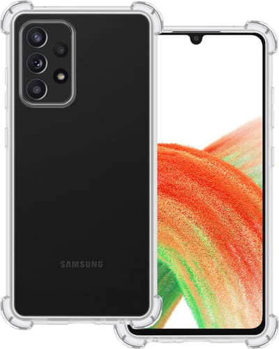 Hoesje Geschikt voor Samsung Galaxy A33 - Sterk & Shockproof - Siliconen Case - Back Cover - Telefoon Hoes Shock Proof - Transparant