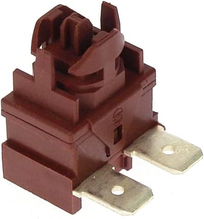 Vaatwasser Drukknop - Enkelpolige Schakelaar - Apparaat Reparatie - Origineel Vervangingsonderdeel - 1 x 1 x 1 cm - Zwart