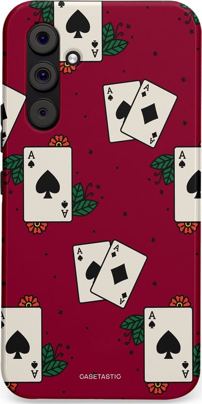 Casetastic Hoesje Geschikt voor Samsung A54 (5G) - Stijlvolle Beschermende Duo-layer Case - Casino Aas