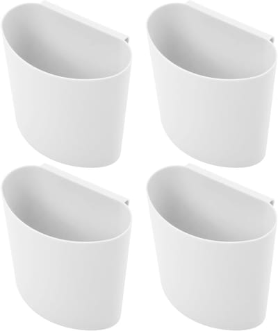 Hanging Buckets voor Afval, Organiser en Opbergbak voor Pennen en Kleine Voorwerpen (Wit)