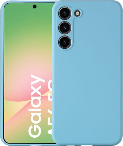 Hoesje geschikt voor Samsung Galaxy A56 hoesje zacht siliconen- Arara backcover - Blauw