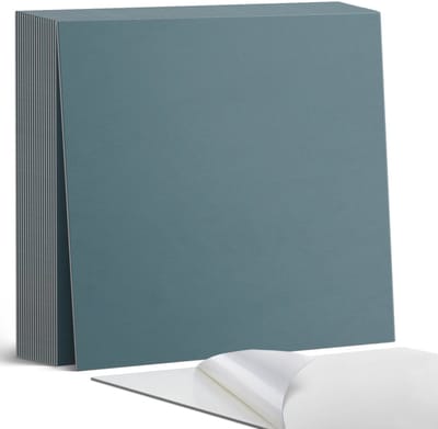 Coloray Plaktegels - Turkoois Zelfklevende Tegels - 20 cm x 20 cm - Turkoois Plaktegels - 20 stuks - Vierkant PVC Tegels - Plaktegels Badkamer - Plaktegels Vloer - Vinyl Tegels - Wandtegel Zelfklevend