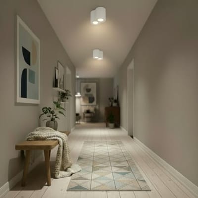Dubbele Draaibare Plafondspot - Modulaire Aluminium Opbouwlamp met GU10 Fitting voor Moderne Interieurs