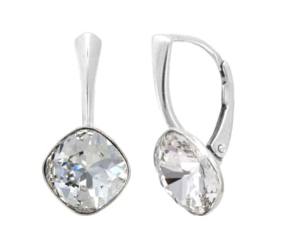 ARLIZI 1849 Oorbellen transparant Swarovski kristal - 925 sterling zilver