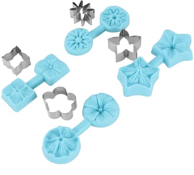 SPHProducts - Bloem Siliconen Mal - Chocolade Bakken - Herbruikbaar - 4 Motieven - Klei Zeep Crafting Mould - Creatief voor Bakliefhebbers
