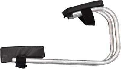 Kniestoel Tuinieren - Kniebank Werkstoel - Comfortabel Werken - Versterkt Roestvrij Staal - 50 x 24 cm - Zwart