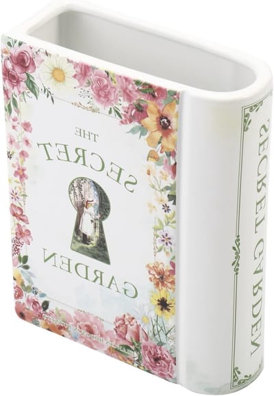 Boekvormige Vaasje voor Tulpen, Creatieve Bloemenvazen voor Woonkamer, Kantoor en Tafeldecoratie, Uniek Accessoire voor Boekenplank en Bloemstukken