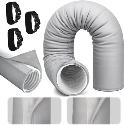 Luchtconditioner Afvoerslang Isolatie Cover met 3 Bevestigingsbanden voor Drenage Hoses van 12.5 cm en 15 cm
