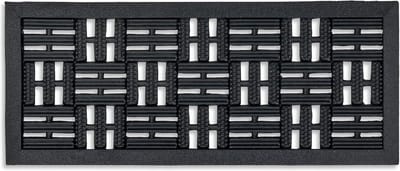 Rubbermat voor buitendeur 25x60 cm - Antislip en robuuste deurmat voor buiten - Hoogte 6mm the stair mat
