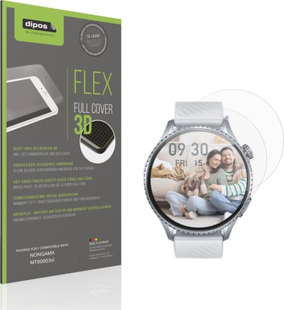 dipos FLEX – 2x Matte Screenprotector geschikt voor NONGAMX MT80003sl | Volledige Schermbescherming | Case-Friendly