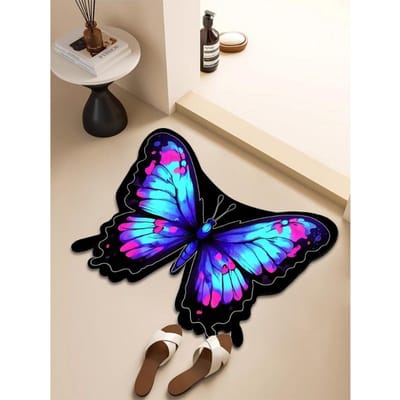 Vlinder Antislip Vloermat Badkamer Speciale Vorm Deur Absorberende Voetmat Sneldrogend Toilet Badkamer Entree Mat Tapijt 40 * 60CM Diatom Mud