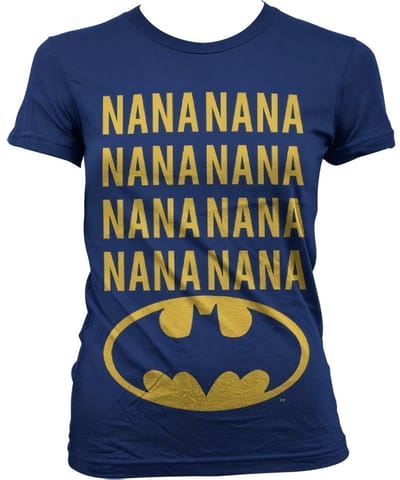 Batman NaNa Girly T-shirt voor dames, marineblauw