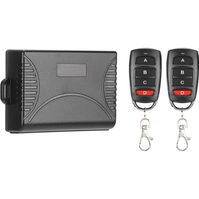 DC AC 7 36V 4 Kanaals Afstandsbediening Schakelaar Zender Ontvanger Set 4 Knoppen Leercode