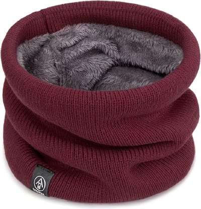 Nivard Nekwarmer - Heren - Dames - Fleece - Motor - Bandana - Masker - Colsjaal - Winter - Sjaal - Masker - Bordeaux