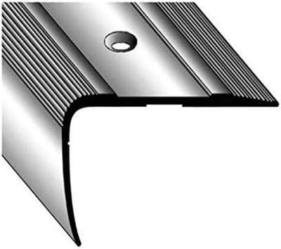 Trapneusprofiel Aluminium - Traprand Bescherming - Veiligheid Verhoging - Voorgeboord Ontwerp - 270 cm Lengte - Brons Helder