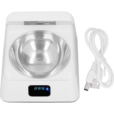 Distributeur Intelligent pour Animaux de Compagnie Ouverture du Couvercle par Induction Rechargeable Bol d'Alimentation pour Chien Chat Petit Moyen Animal de Compagnie 350ml white