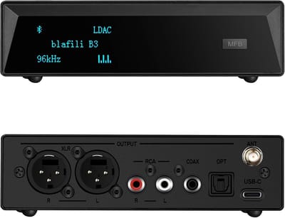 Muziekontvanger Bluetooth - Audio Streamer - Draadloos Muziek Streamen - ESS DAC LDAC aptX HD
