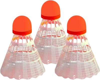 Badmintonshuttles - Nylon ballen - Buiten spelen - Glow in the dark - Standaard maat - Rood