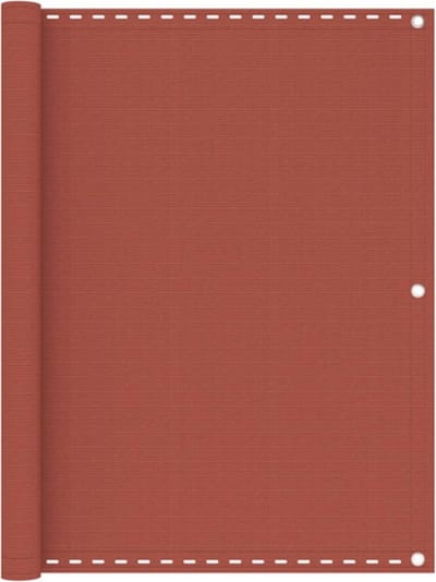 vidaXL - Balkonscherm - 120x400 - cm - HDPE - terracottakleurig