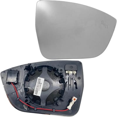 BILMAX Rechter Buitenspiegelglas Vervanging voor Seat Ateca KH7, KHP 2016-2024, Verwarmd, Dodehoekassistent, met Montageplaat (Passagierszijde)