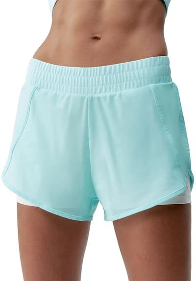 Born Living Yoga Padma 2.0 2in1 Korte Broek Blauw M Vrouw