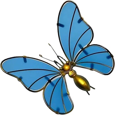 Potten Huggers - Hangornament Planten - Tuin Decoratie - Levendige Kleurbehoud - 50 x 150 x 50 mm - Blauw