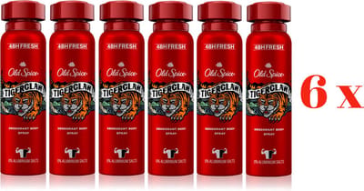 Old Spice Tigerclaw deodorant / bodyspray 6 x 150