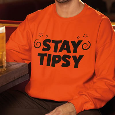 Oranje Koningsdag Trui Stay Tipsy XS