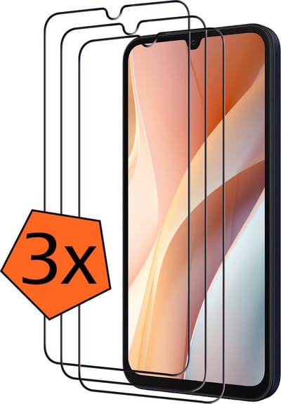 Screenprotector - 3 Stuks - Geschikt voor Samsung Galaxy A15 - Full Cover - Gehard Glas - Beschermglas - Tempered Glass - Screen Protector