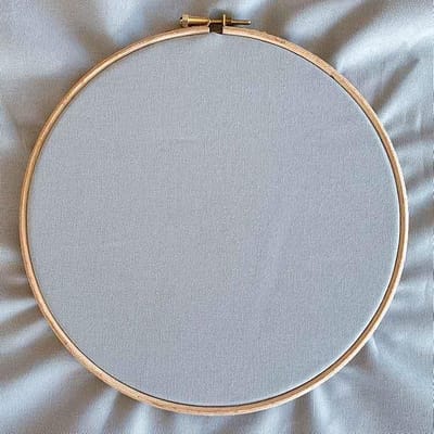 100 x 150 cm GOTS ecologische canvas borduurstof Parel Grijs | Pearl katoenen canvas stof voor borduren met fijne scherpe punch naald borduurnaald (clover)| ook te gebruiken voor het naaien van maskers,  kussens en woondecoraties | Kleur Pearl