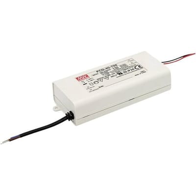 MW Mean Well MEAN WELL PCD-40-700B LED-driver Constante stroomsterkte 40 W 0.7 A 34 - 57 V/DC Dimbaar, PFC-schakeling, Overbelastingsbescherming,