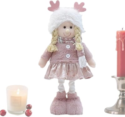 Stoffen Poppen - Knuffel Lappenpop - Decoratie Speelgoed - Verstelbare Benen - 35-48 cm Hoog