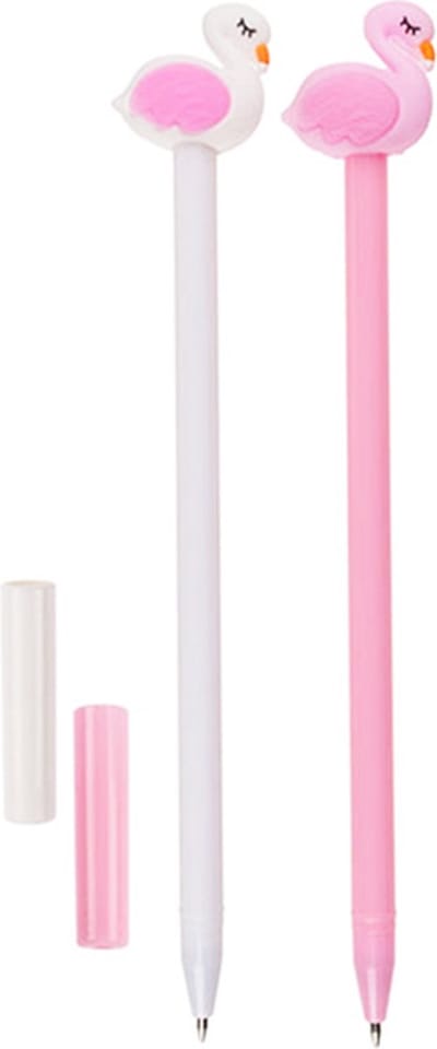 Out of the blue - balpen - flamingo - 2 stuks