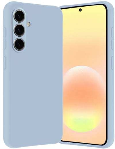 Hoes - Geschikt voor Samsung Galaxy A57 - Sterk & Shockproof - Hoesje Cover - Siliconen Case - Lichtblauw
