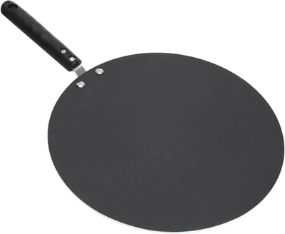 Pannenkoekenpan - Crêpe pan - Ontbijt Bakken - Snelle Warmtegeleiding - Lichtgewicht Aluminium - Zwart