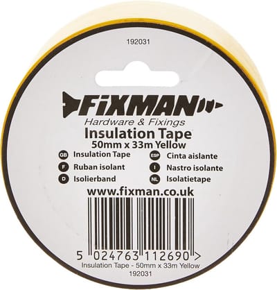 Isolatietape Elektrisch 50mm x 33m Geel - Sterke Zelfklevende Kwaliteit