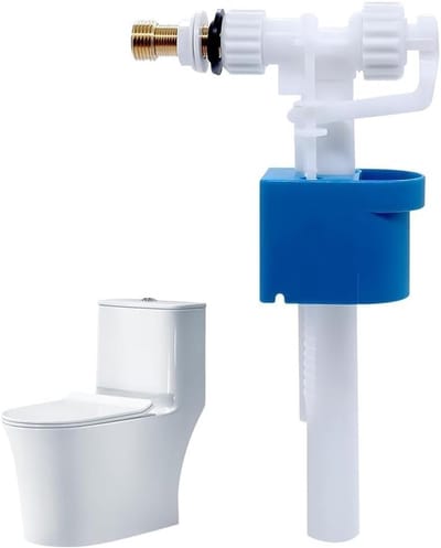 Universele Vlotterklep voor Gootsteen met G3/8 Inch en G1/2 Inch Aansluiting, Vervangingsonderdelen voor Gootsteen en Toilet, Messing Verbinding
