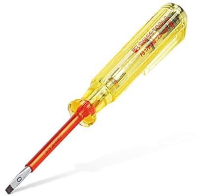 Elektrische schroevendraaier 12,5 cm - Rood en Geel - Geschikt voor 110-250V