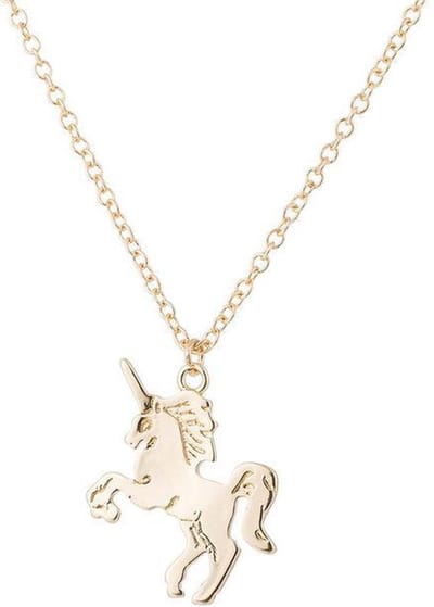 24/7 Jewelry Collection Eenhoorn Ketting - Goudkleurig
