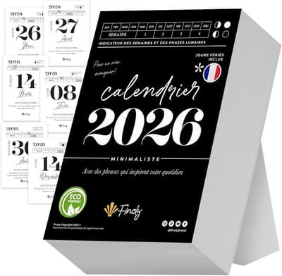 Dagkalender 2026 (Januari t/m December) - Bureaukalender met 365 Dagen Inspiratie, Oefeningen & Motiverende Citaten