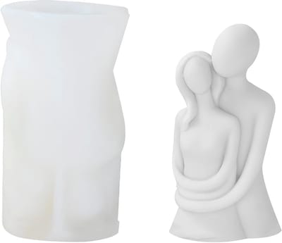 Handgemaakte 3D Lichaamskaarsen in Silicoonvorm voor DIY Kaarsenmaken en Ambachten - Geurige Kaarsen en Decoratieve Ornamenten