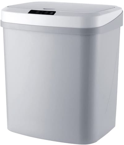 Automatische Prullenbak - Sensor Vuilnisbak - Hygiënisch Afval Beheren - Handsfree Inductie Ontwerp - 15 Liter - Grijs