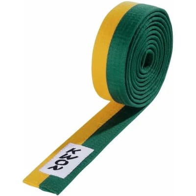 Budō riem 2 kleuren Kwon