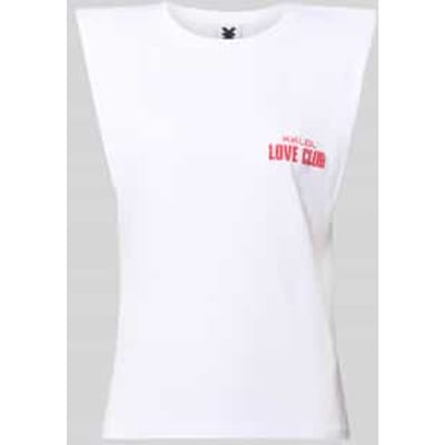 Tanktop met statementprint model 'Love Club'
