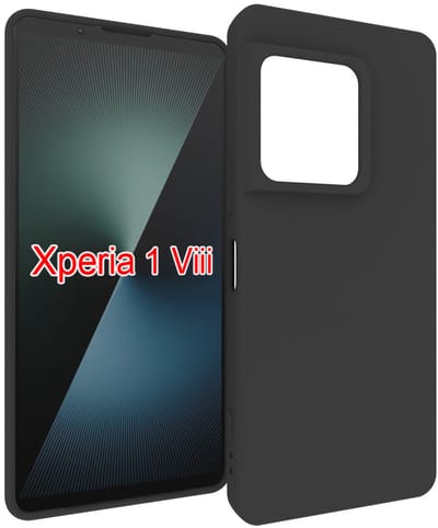 MobyDefend Hoesje - Geschikt voor Sony Xperia 1 VIII - TPU Backcover - Mat Zwart