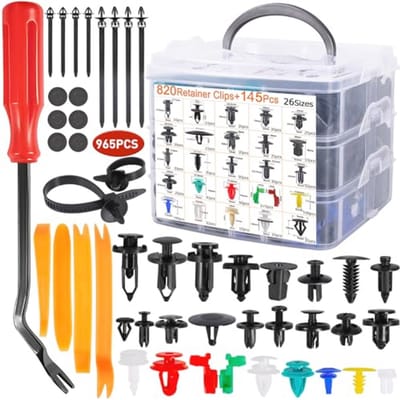 Universele bevestigingsclips en autogereedschap set met 965 stuks voor interieurreparatie