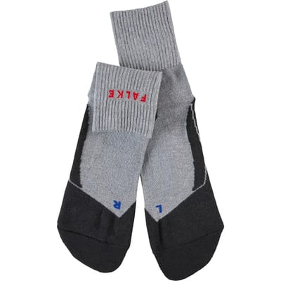 FALKE TK2 Cool Short anti-blaar dik lyocell functioneel materiaal wandelsokken heren grijs - maat 39-41