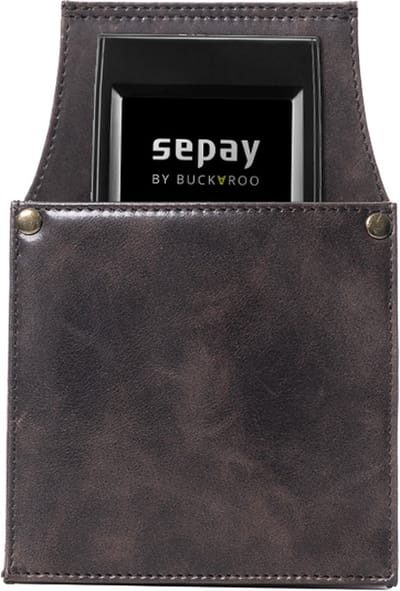 Horeca - Horeca Holster - Horeca Lederwaren - Holster Mobiele Pin - Kelner - Restaurant - Houder voor mobiele PIN - Terminal Holster - Lederen Holster Horeca - Handheld Holster - Holster voor PIN automaaat van CCV en andere PIN automaten - Holsters