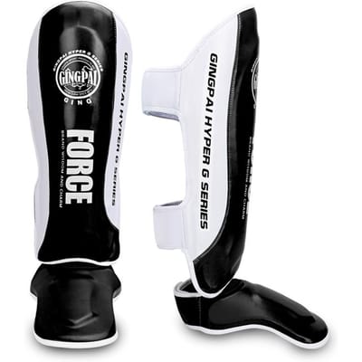 Protège-tibias de Combat pour Adultes Manches de Protection pour les Jambes Pour l'Entraînement et les Compétitions de Muay Thai Sanda MMA M