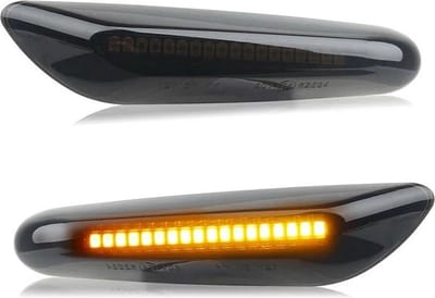 XEOD Dynamische LED richtingaanwijzer geschikt voor BMW 1 Serie - 3 Serie - 5 Serie - X1 - X3 - Canbus - Geen hyperflashing - Smoked -2 Stuks